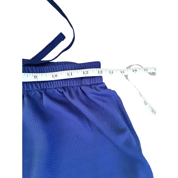 New Balance Youth XL Athletic Basketball Shorts Navy Blue - Picture 9 of 13